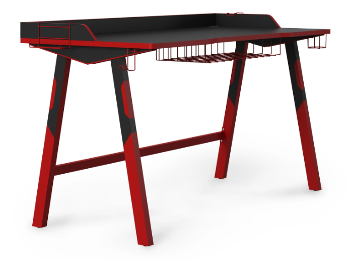 Fuego Black & Red Gaming Home Office Desk